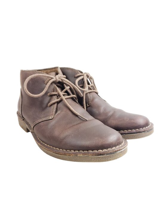 Chaps Mens Size 9.5 Brown Leather Lace-Up Chukka Boots main image 9
